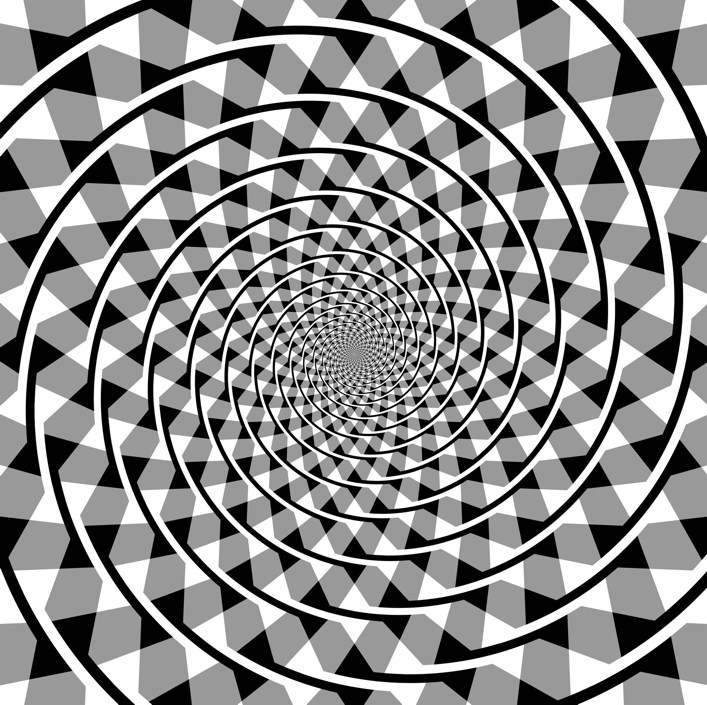 Fraser spiral illusion 이미지