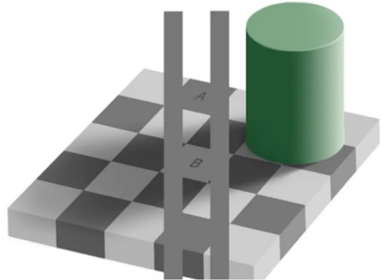 Checker shadow 착시 이미지 B