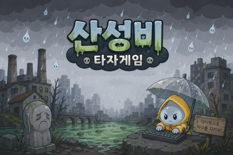 산성비 타자연습게임