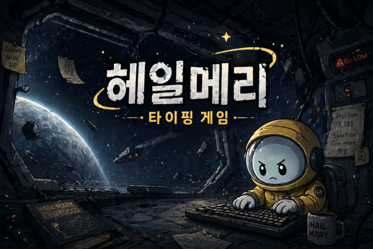 헤일메리 타이핑 게임