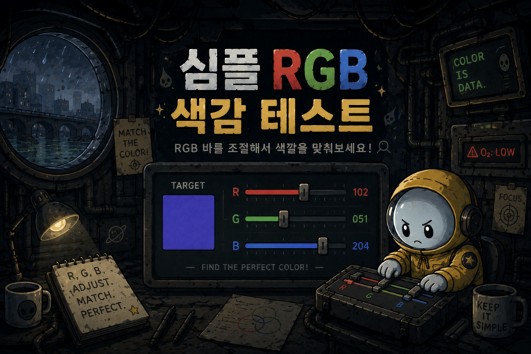 심플 RGB 색감 테스트 메인 이미지
