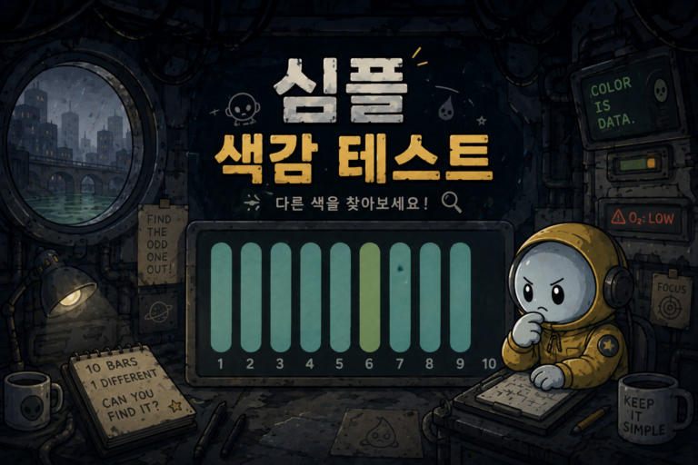 심플 색감 테스트 메인 이미지